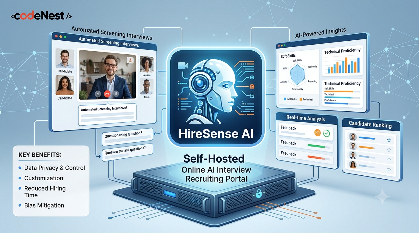 HireSense AI – Online AI Interview & Recruiting Portal (Self-Hosted) preview